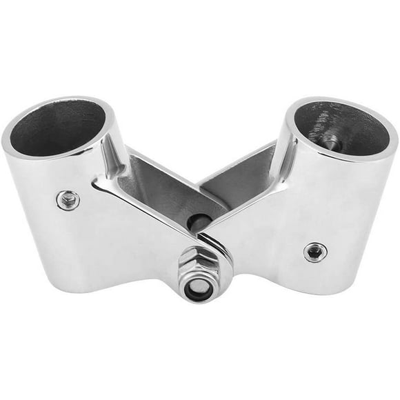 Acouto Raccord de Rail de Bateau 316 en Acier Inoxydable Connecteur Pivotant Pliant pour Plate-Forme Marine Pliante de Rail de Bateau de Tubing