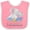 Pink and White, variant on Inktastic My Great Grandma Loves Me to the Moon and Back Elephant Boys or Girls Baby Bib