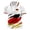 White, variant on Soccer Cup 2026 Jersey for Men, Polo Collar Short Sleeve Germany Flag Chevron Graphic Top - Moisture Wicking Fan Shirt for Match Day & Casual Wear White L