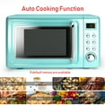 thumbnail image 5 of Costway 0.7 Cu.ft Retro Countertop Microwave Oven 700W LED Display Glass Turntable Green, 5 of 12