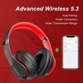 thumbnail image 4 of Auriculares inalámbricos Bluetooth Glynzak Over Ear 65H Playtime, 4 of 7