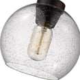thumbnail image 4 of Beaumont Lane Seeded Glass Semi Flush Mount in Rubbed Bronze, 4 of 5