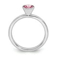 thumbnail image 2 of 925 Sterling Silver Stackable Expressions High 5mm October Swarovski Ring Size: 5; for Adults and Teens; for Women and Men, 2 of 5
