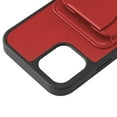 thumbnail image 3 of TECH CIRCLE with iPhone 11 case,for iPhone Series Rugged Rubber Durable with kickstand Cover,shock and scratch resistant,Leather+TPU Case for iPhone 11,Red, 3 of 6