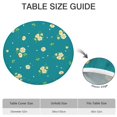 thumbnail image 6 of Round Tablecloth with Elastic Edge, Daisy Print for Kitchen, Patio, or Garden, Fits 44-52 Inch Table, 6 of 7