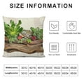 thumbnail image 5 of Fenyluxe Throw Pillow Covers Tropical Succulent Plant Pillow Cover Decorative Home Pillow Case Summer Leaves Green Theme Cushion Cover Decor Sofa Couch 20x20in, 5 of 5