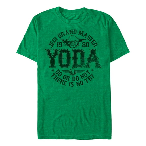 Men's Star Wars Yoda Master 1980  Graphic Tee Kelly Heather Medium