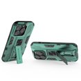 thumbnail image 2 of SaniMore for iPhone 14 Pro 6.1" 2022 Case with Hidden Bracket, Manetic Car Mount Hybird Heavy Duty Protective Tri-layer Shockproof Drop-proof Cover For iPhone 14 Pro 6.1" 2022, Green, 2 of 7