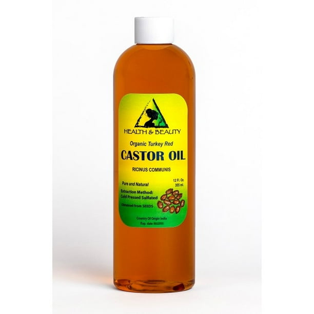 CASTOR OIL TURKEY RED ORGANIC COLD PRESSED HEXANE FREE PURE 12 OZ