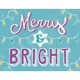 thumbnail image 2 of Urban, Mary 18x15 Gold Ornate Wood Framed with Double Matting Museum Art Print Titled - Merry and Bright Aqua, 2 of 4