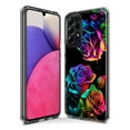 thumbnail image 3 of MUNDAZE Samsung Galaxy A71 5G Colorful Neon Rainbow Glow Roses Double Layer Phone Case Cover, 3 of 5