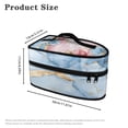 thumbnail image 6 of HELLHERO Rose Marble Texture Pattern Portable Iron Storage Bag 11.8x6.69x5.5 Inches Handheld Lightweight Organizer, Bag Only, 6 of 6