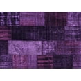 thumbnail image 1 of Ahgly Company Indoor Rectangle Patchwork Purple Transitional Area Rugs, 7' x 10', 1 of 4