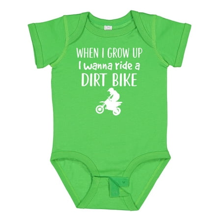 

Inktastic Dirt Biking Motocross Future Dirt Biker Boys or Girls Baby Bodysuit