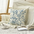 thumbnail image 5 of Sm:)e 18 x 18 Inch Chinoiserie Trees and Birds Blue and White Throw Pillow Cover, Outdoor Decoration for Sofa Couch Farmhouse, 5 of 6