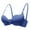 Blue, variant on skpabo Women's Full Coverage Non-Foam Floral Lace Plus Size Underwired Bra Women Gathered Adjustable Steel Ring Thin Cup Ladies Bra Underwear