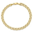 thumbnail image 4 of Primal Gold 10 Karat Yellow Gold 8 Inch 4.5mm Hollow Double Link Charm Bracelet, 4 of 4