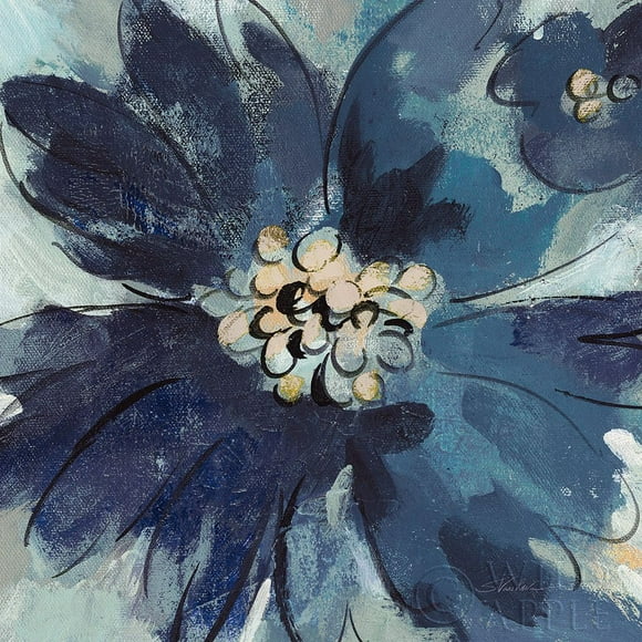 Inky Floral III Cool Poster Print by Silvia Vassileva (24 x 24) # 56955