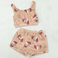 thumbnail image 2 of Xmyrz Pajama Sets For Women 2 Piece Outfits Tank Top Wine Glass Fleece Skin-Friendly Christmas Vest Loungewear Sleepwear Pj Clothes Sets, 2 of 3