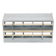 Brower Galvanized Steel 10 Hole 50 Bird Nest Chicken Brooding Box (2 Pack)