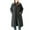Black, variant on Jinhomg Long Winter Jacket for Women Lightweight Comfy Button Down Hooded Puffer Coat Casual Warm Outerwear with Pockets Sales Today Clearance Khaki XXL
