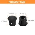 thumbnail image 2 of Tapones para agujeros negros 100pcs 1/4" tapones de plástico para agujeros redondos tipo flush para muebles, armarios, máquinas, ferretería, postes de cercas, tuberías, 2 of 7