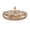 Brown, variant on Creative Crystal Glass Multifunctional Party Snack Tray with Lid, Serving Dishes for Dried Fruits Nuts Candies Fruits, 5-Compartment