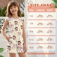 thumbnail image 6 of ZIATUBLES Axolotl Music Print Girls Summer Romper Ruffle Cap Sleeves One-Piece Short Jumpsuit Soft Comfort Kids Casual Playsuit with Pockets for 5-6 Y, 6 of 6
