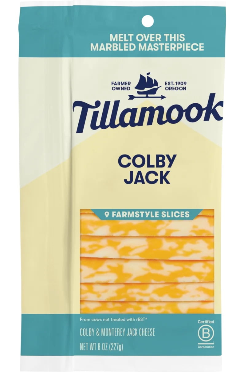 Tillamook Farmstyle Colby Jack Sliced Cheese, 9 Count, 8 oz
