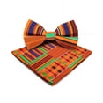 thumbnail image 3 of Vittorio Farina Kente Bow Tie & Pocket Square, 3 of 50