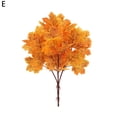 thumbnail image 3 of Mdesiwst Artificial Maple Leaf with Stem,UV Resistant Indoor Outdoor Faux Leaves Branch Fall Fake Floral Arrangement Decoration, 3 of 8