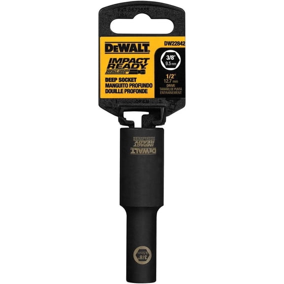 Enchufe DEWALT DW22902 IMPACT READY de 3/4 pulgadas para disco de 1/2 pulgada