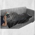 thumbnail image 6 of Industrial Soft Flannel Fleece Throw Blanket, Black Grunge Plate Armour Digital Print Rivets Vintage Theme Print, Cozy Plush for Indoor and Outdoor Use, 50" x 70", Black Grey, by Ambesonne, 6 of 6