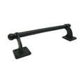 thumbnail image 3 of Large Backplate Rounded Cast Iron Door Pull Rustic Gate Handle Sliding Barn Hardware, 3 of 5