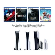 PlayStation VR2 bundle plus 4 Must-Play VR2 Games: Gran Turismo 7, Resident Evil 4, Resident Evil 8, No Mans Sky, and Microfiber Cleaning Cloth - PlayStation 5 PSVR2 - White