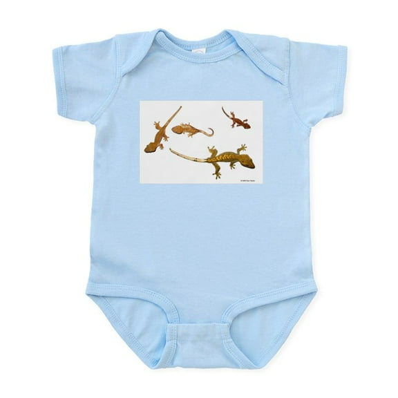CafePress - Four Crested Geckos Infant Bodysuit - Baby Light Bodysuit, Size Newborn - 24 Months
