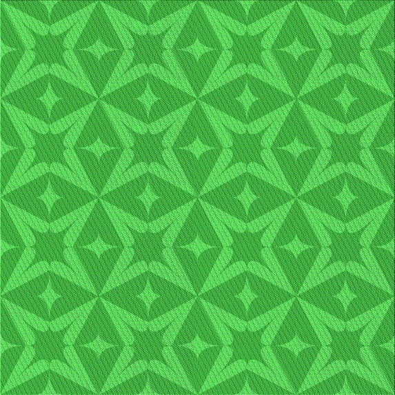 Ahgly Company Indoor Square Patterned Lime Green Area Rugs, 7' Square