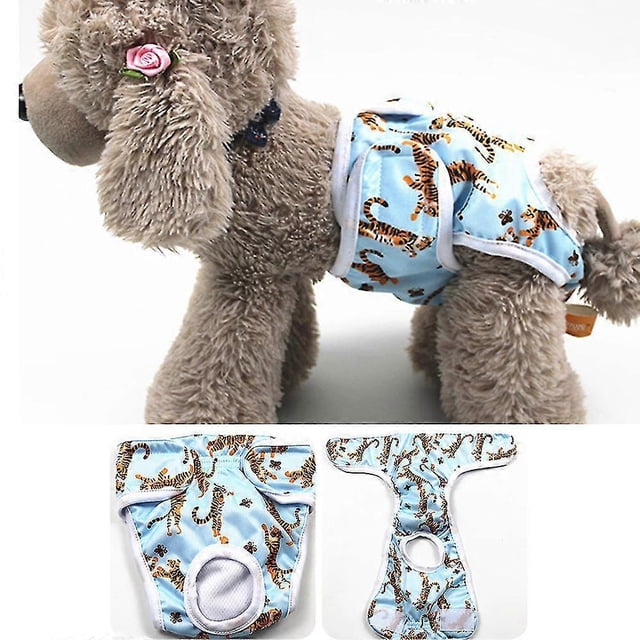 1 Pack Reusable Cloth Diapers For Dogs, Highly Absorbent Dog Physiological Pants Sanitary Diaper Prevention Of Harassment Of Animals Physiological Pan