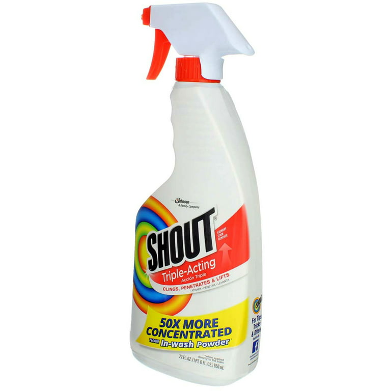 Shout Triple-Acting Stain Remover Spray, 22 Ounce