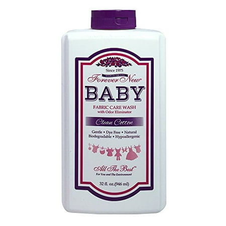 Gentle Baby Fabric Care Wash Clean Cotton Scent - Tough on Odor & Stain 32