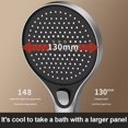 thumbnail image 2 of 13 Cm Big Panel High Pressure Shower Head Black 3 Modes Large Flow Spray Nozzle, 2 of 4