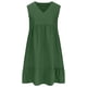 thumbnail image 3 of WILLBEST Vestidos Primavera Verano 2025 Vestido De Verano Para Mujer Sin Mangas Cuello En V Mini Vestidos De Moda Casual Fluido Boho Volantes Línea A Swing 2025, 3 of 3