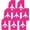 Neon Pink, variant on Luggage Tags for Suitcases, Quickly Spot 8Pcs Luggage Identifier Tags, Travel Essentials Accessories Name Tags for Backpacks, Suitcases, Bags, Baggage, Cruise - Flexible Silicone (Green)