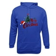 thumbnail image 4 of EchfiProm Hoodies for Men with Pockets Graphic Pullover Blue Merry Christmas Hooded Mens Sweatshirt Xmas XL, 4 of 4