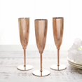 thumbnail image 2 of Balsa Circle 6 Metallic Blush 5 oz Plastic Champagne Flutes Tableware Disposable Wine Glassess Party Supplies, 2 of 8