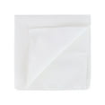 thumbnail image 3 of CTM All Cotton 15x15 inch Solid White Cotton Handkerchief (6 Pack), 3 of 4