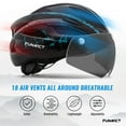 thumbnail image 6 of FUNWICT Bicycle Helmet with Light and Magnetic Goggles Lightweight Bike Helmet for Adult Men Women, 6 of 8