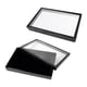 thumbnail image 2 of Toystoory Caja de almacenamiento de anillos, portátil, Rectangular, Color sólido, 100 ranuras, collar, pendientes, joyería, vitrina, soporte Almacenamiento y organización del hogar Blanco, 2 of 6