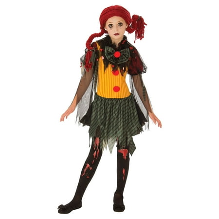Girls Zombie Clown Costume