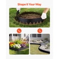 thumbnail image 5 of KFFKFF Galvanized Steel Landscape Edging, 6-Pack 40 x 6 Inch Metal Edging for Landscaping with Mounting Clips, Flexible Metal Garden Border for Flower Beds and Pathways, Black, 5 of 9